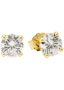 Damen Paar Ohrstecker "Schmuck Geschenk Silber 925 Silberohrstecker", Silber 925 (Sterlingsilber), gold, ANISTON JEWELRY & WATCHES, Silber 925