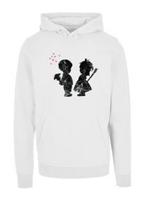 Merchcode Damen Kapuzenpullover "Merchcode Damen Girl with a stick Hoody", weiß, casual, Gr. S, unifarben, 50% Baumwolle, 50% Polyester, Pullover