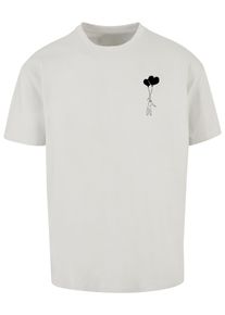 Merchcode Herren T-Shirt "Merchcode Herren Love In The Air Heavy Oversize Tee", grau, casual, Gr. L, bedruckt, 100% Baumwolle, Shirts