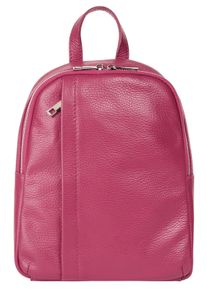 Samantha Look Cityrucksack, pink, Rindsleder, Leder, casual, Rucksäcke, Echt Leder, Made in Italy