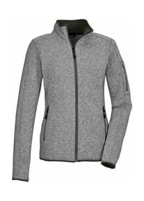 Killtec Damen Fleecejacke "KOW 111 WMN KNT FLC JCKT", grau, sportlich, Gr. 44, Oberstoff: 100% Polyester, Jacken, Strickfleecejacke, Melange-Optik,