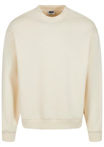 Urban Classics Herren Rundhalspullover "Urban Classics Fluffy Crewneck", beige, casual, Gr. XXL, unifarben, 70% Baumwolle, 30% Polyester, Pullover