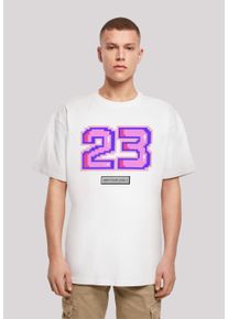 F4NT4STIC Herren T-Shirt "Pixel 23 pink", weiß, casual, Gr. 5XL, Obermaterial: 100% Baumwolle, Shirts, Print
