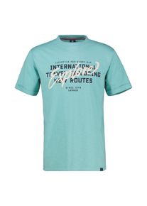 Lerros Herren T-Shirt "Lerros T-Shirt mit Brustprint in Übergrößen"coastal blau, Gr. 6XL, 100% Baumwolle, Shirts