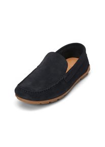 Marc O'Polo MARC O'POLO Herren Mokassin "aus softem Veloursleder", Gr. 41, blau, Obermaterial: 100% Leder (Rind), unifarben, Schuhe