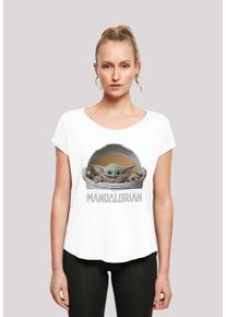 F4NT4STIC Damen T-Shirt "Star Wars The Mandalorian Baby Yoda", weiß, casual, Gr. XXL, Obermaterial: 100% Baumwolle, Shirts, Print