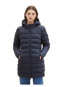 Damen Steppmantel, blau, casual, Gr. XS, Tom Tailor Denim, Obermaterial: 100% Polyester. Futter: 100% Polyester, Mäntel, mit Reißverschlusstaschen