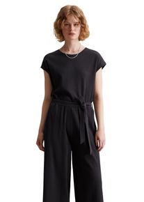 Marc O'Polo Damen Overall "aus Ripp-Jersey", blau, Gr. M, MARC O'POLO DENIM, unifarben, Obermaterial: 96% Baumwolle, 4% Elasthan, Overalls