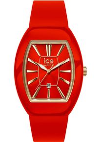 Ice Watch ICE-WATCH Damen Quarzuhr "ICE boliday - Dome - Small - 3D + Date"rot, Armbanduhren, Armbanduhr, Damenuhr, analog, Silikonarmband, Datum