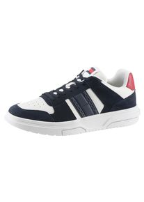 Tommy Jeans Herren Sneaker "THE BROOKLYN MIX MAT.", Gr. 41, bunt, Veloursleder, Textil, Glattleder, Lederimitat, kontrastfarbene Details, sportlich,