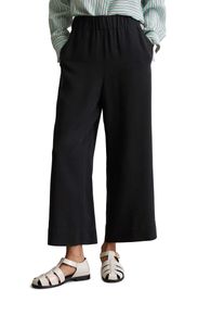 Marc O'Polo Damen Schlupfhose, schwarz, casual, Gr. L, MARC O'POLO DENIM, Obermaterial: 100% Lyocell, Hosen, im Culotte-Stil
