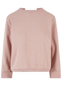 DEF Herren Rundhalspullover "DEF Herren Lace-up Sweatshirt", rosa, casual, Gr. XL, unifarben, 100% Baumwolle, Pullover