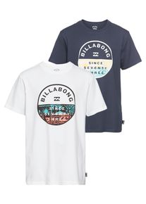 Billabong Kinder T-Shirt "ROTATION BOYS Doppelpack", blau, sportlich, Gr. 16, Single Jersey, Obermaterial: 100% Baumwolle, Shirts, für Kinder