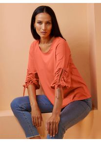 Heine Damen 3/4-Arm-Shirt "Shirt", orange, Gr. 38, unifarben, 47% Baumwolle, 47% Modal, 6% Elasthan, Shirts