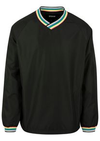 Urban Classics Herren Rundhalspullover "Urban Classics Herren Warm Up Pull Over", bunt, casual, Gr. M, gestreift, 100% Polyester, Pullover