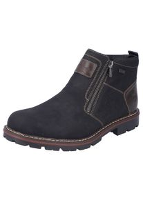 Rieker Herren Winterstiefelette, Gr. 46, schwarz, Lederimitat, klassisch, Schuhe, Winterboots, Warmfutter, Reißverschlüsse, mit TEX-Ausstattung