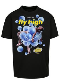 Herren T-Shirt "Upscale by Mister Tee Unisex Psychadelic Oversize Tee", schwarz, casual, Gr. M, UPSCALE BY MISTER TEE, unifarben, 100% Baumwolle,