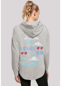 F4NT4STIC Damen Kapuzenpullover "Happy New Year Silvester 2023", grau, casual, Gr. M, Obermaterial: 100% Baumwolle, Pullover, Print