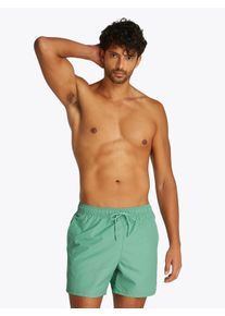 Herren Badeshorts "MEDIUM DRAWSTRING"fort grün, casual, Gr. L, Tommy Hilfiger Swimwear, unifarben, Polyester, Badehosen, mit Logostickerei an der