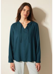 Cecil Damen Shirtbluse, grün, casual, Gr. XL, unifarben, Stoff, 100% Viskose, Blusen, aus softer Viskose