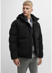 BOSS Orange Herren Steppjacke "Odope", schwarz, casual, Gr. 54, unifarben, Web, Obermaterial: 90% Polyester, 10% Polyacryl, Jacken, Label-Badge am
