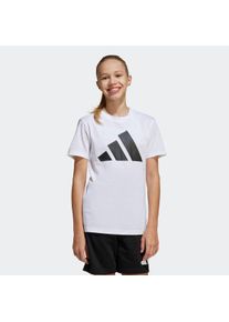Kinder Trainingsanzug "J BL T-SET", schwarz-weiß, sportlich, Gr. 128, adidas Sportswear, Obermaterial: 100% Baumwolle. Obermaterial 2: 70% Baumwolle,