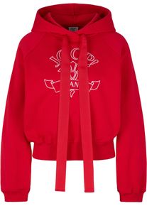 JOOP! JOOP JEANS Damen Kapuzensweatshirt "Tinna", rot, modisch, Gr. L, unifarben, gemustert, Sweatware, Obermaterial: 100% Baumwolle, Sweatshirts, mit