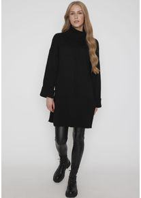 Haily's HAILY’S Damen Rollkragenpullover "LS A RK Za44na", schwarz, casual, Gr. S, unifarben, Strick, Obermaterial: 80% Polyacryl, 20% Polyamid, Pullover
