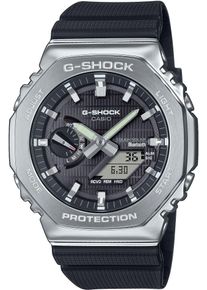 Casio G-SHOCK Smartwatch, schwarz, Smartwatches, Armbanduhr, Herrenuhr, Bluetooth, Resinarmband,Weltzeit, Phone Finder