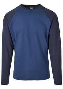 Urban Classics Herren Longsleeve "Urban Classics Herren Raglan Contrast LS", blau, klassisch, Gr. XXXL, mehrfarbig, 100% Baumwolle, Shirts