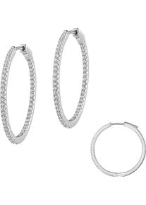 Firetti Damen Paar Creolen "Schmuck Geschenk Silber 925 Ohrschmuck Ohrringe", Silber 925 (Sterlingsilber), silber, Silber 925 (Sterlingsilber),