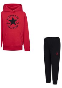 Converse Kinder Sportanzug, schwarz, Gr. 98, Obermaterial: 60% Baumwolle, 40% Polyester, Sportanzüge, für Kinder