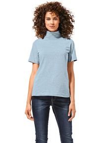 Heine Damen Rollkragenshirt "Rollkragen-Shirt", blau, Gr. 40, unifarben, 95% Baumwolle, 5% Elasthan, Shirts