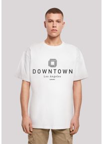 F4NT4STIC Herren T-Shirt "Downtown LA OVERSIZE TEE", weiß, casual, Gr. 4XL, Obermaterial: 100% Baumwolle, Shirts, Print