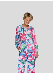 Rabe Damen Klassische Bluse "Bluse", pink, feminin, Gr. 44, gemustert, 100%Viskose, Blusen