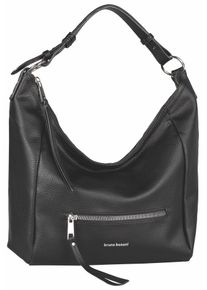 Bruno Banani Damen Hobo "Amalfi", schwarz, Lederimitat, Taschen, Beuteltasche Schultertasche verstellbarer Schulterriemen