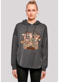F4NT4STIC Damen Kapuzenpullover "Feeling Weihnachten in the bones", grau, casual, Gr. M, Obermaterial: 100% Baumwolle, Pullover, Premium Qualität,