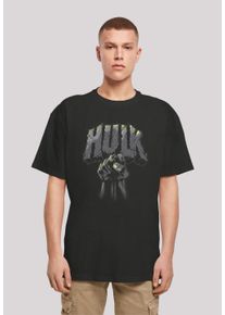 F4NT4STIC Herren T-Shirt "Marvel Hulk Punch Logo", schwarz, casual, Gr. XS, Obermaterial: 100% Baumwolle, Shirts, Print