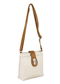 Damen Umhängetasche "Crema", Collezione Alessandro, beige, Leder, Taschen, Echt Leder, Made in Italy