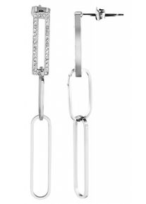 Adelia´s ADELIA ́S Damen Paar Ohrhänger "Neuheit 2025 - Damen Ohrstecker aus Edelstahl und Strass", Damen, Edelstahl, silber, Edelstahl, Ohrringe