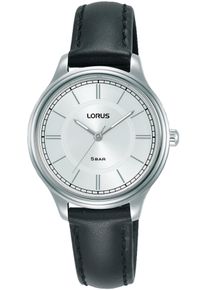 Lorus Damen Quarzuhr, schwarz, Armbanduhren, Armbanduhr, Damenuhr, Lederarmband