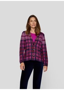 Rabe Damen Strickjacke "Strickjacke", pink, feminin, Gr. 46, gemustert, 60%Polyacryl 33%Polyester 7%Alpaka, Strickjacken