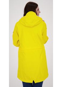 DEPROC Active Damen Regenjacke "Friesennerz ankerglutliebe WOMEN", gelb, casual, Gr. 34, Obermaterial: 100% Polyurethan; Futter: 100% Polyester,