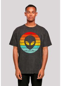 F4NT4STIC Herren T-Shirt "Alien Retro Sonnenuntergang", schwarz, casual, Gr. XXL, Obermaterial: 100% Baumwolle, Shirts, Premium Qualität