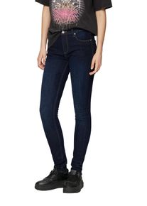 QS Damen Skinny-fit-Jeans "SADIE", blau, casual, Gr. 44, unifarben, Denim/Jeans, Obermaterial: 99% Baumwolle, 1% Elasthan. Futter: 65% Polyester, 35%