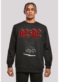 F4NT4STIC Herren Sweatshirt "ACDC Rock Musik Band Fly On The Wall 1985", schwarz, casual, Gr. XL, Obermaterial: 50% Baumwolle, 50% Polyester,