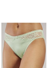 Lascana Damen Slip "Alana", Gr. 32, grün, Obermaterial: 50% Polyamid, 40% Seide, 10% Elasthan, Unterhosen, aus edler, schimmernder Qualität mit hohem