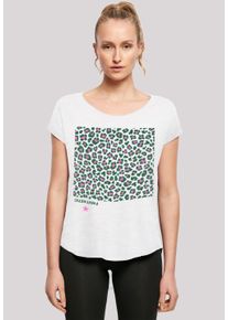 F4NT4STIC Damen T-Shirt "Leo Grün", weiß, casual, Gr. XXL, Obermaterial: 100% Baumwolle, Shirts, Print