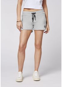 Chiemsee Damen Bermudas "NADI", grau, sportlich, Gr. XS, Sweatware, Obermaterial: 90% Baumwolle, 10% Viskose, Hosen