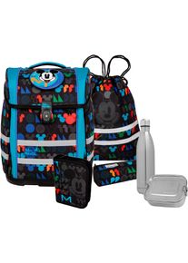 McNeill Kinder Schulranzen "Perfecto, Disney, Mickey Mouse", bunt, Polyester, Rucksäcke, inkl. Federmäppchen, Turnbeutel, Schlamperrolle & Motivmagnet
